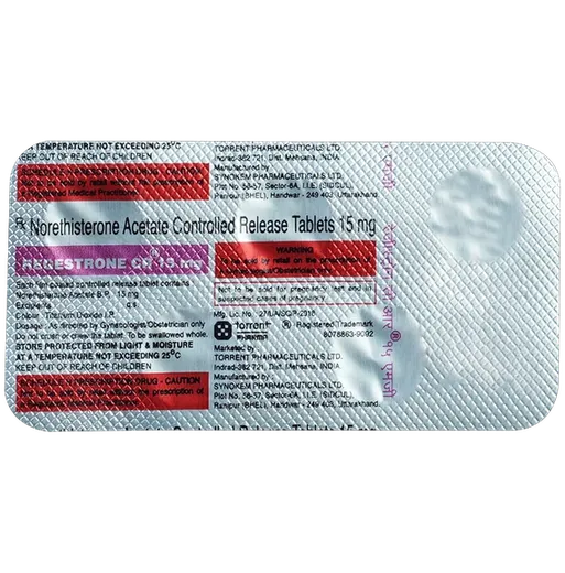 regestrone cr 15mg tablet 5's